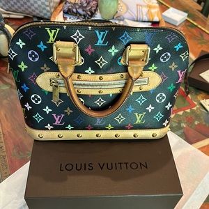 Louis Vuitton Monogram Multicolore Alma Satchel Handbag